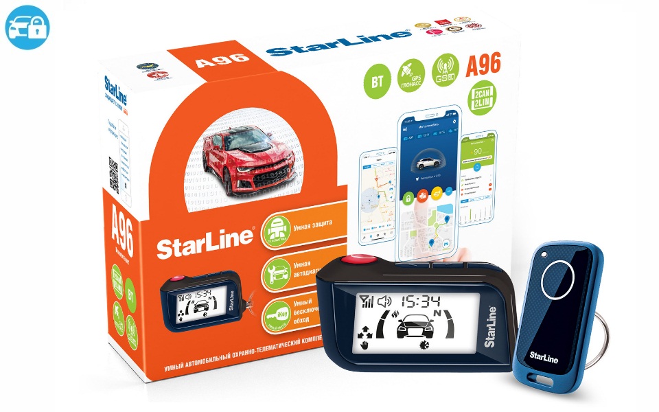 StarLine A96 BT 2CAN+2LIN GSM-GPS , - рублей